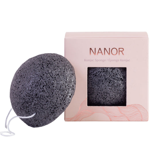Konjac Cleansing Facial Sponge - Charcoal