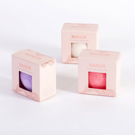 Konjac Cleansing Facial Sponge Bundle - Lavender, Antioxidant and Natural